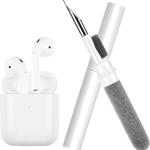 Generic Earbud Cleaning Kit for Airpods and Earbuds, White 3 in 1 Cleaning Kit for Airpods, Phone's Charging Port, Phone Speaker, Earphones, Cameras, Keyboards etc...