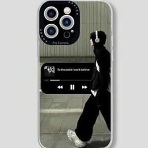 Music Themed TPU Phone Case for 15 Por Max