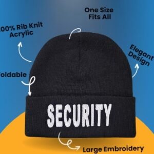 Security Guard Beanie Security Guard Winter Caps Security Winter Beanie Security Guard Winter Hat / Cap
